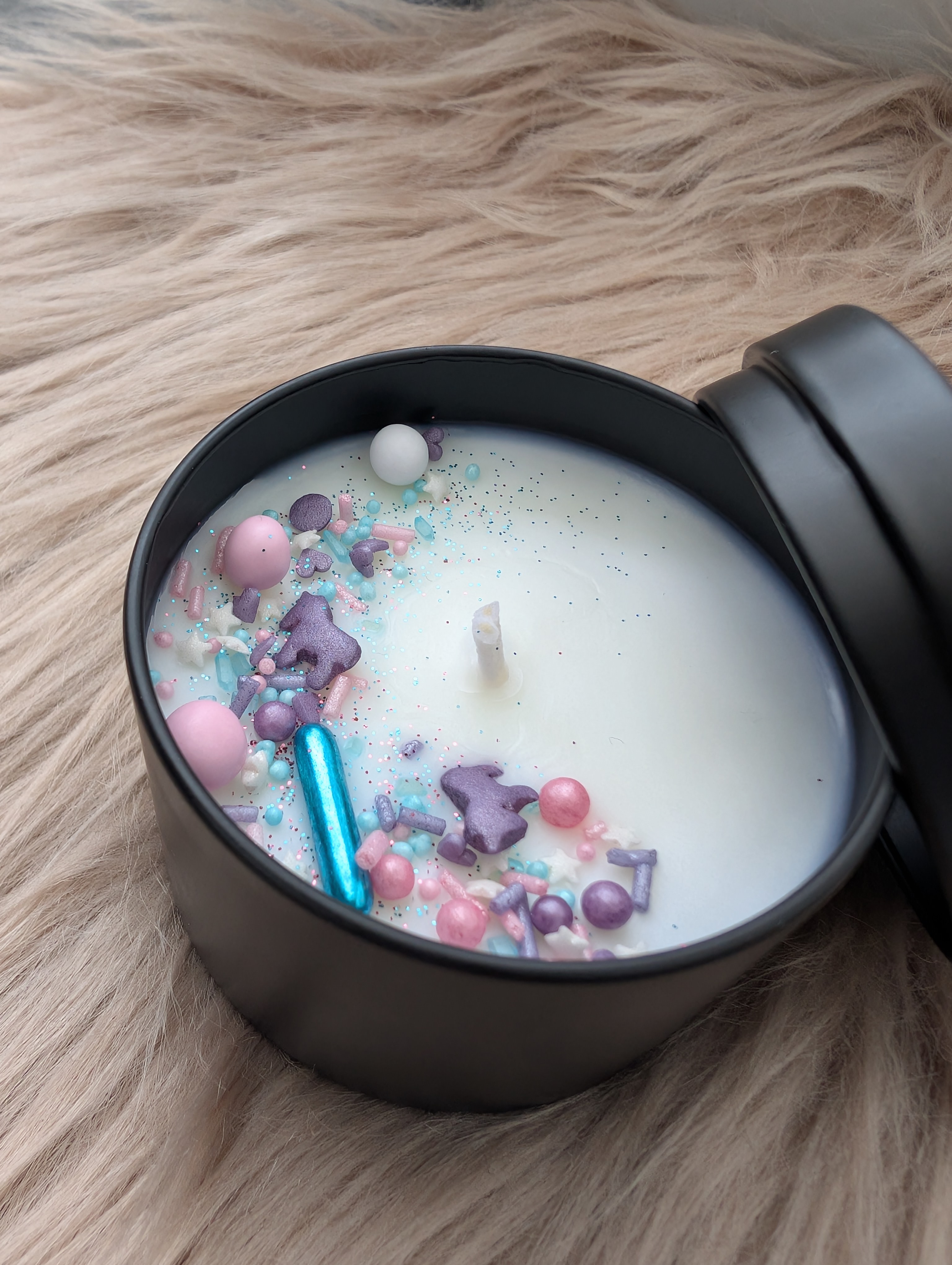 Duftkerze Heidelbeere mit Baumwolldocht– Handgegossene Sojawachs Kerze