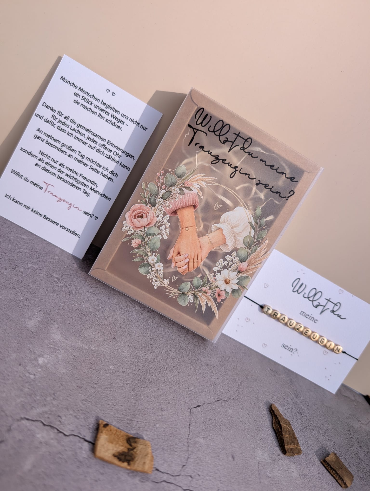 Trauzeugin Geschenkbox – „Willst du meine Trauzeugin sein?“ | Geschenk zur Hochzeit