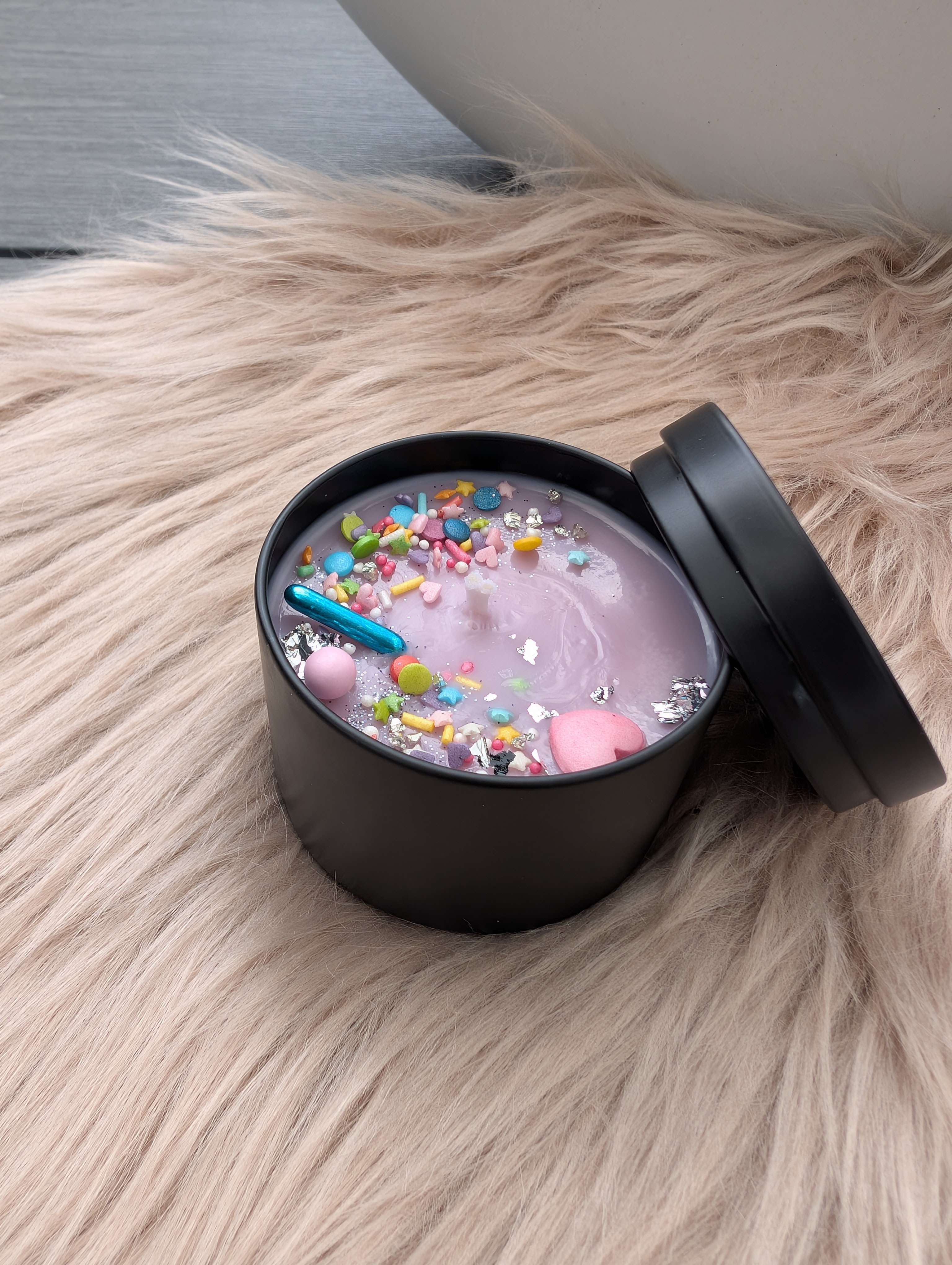 Duftkerze Lavendel Honig mit Baumwolldocht– Handgegossene Sojawachs Kerze 