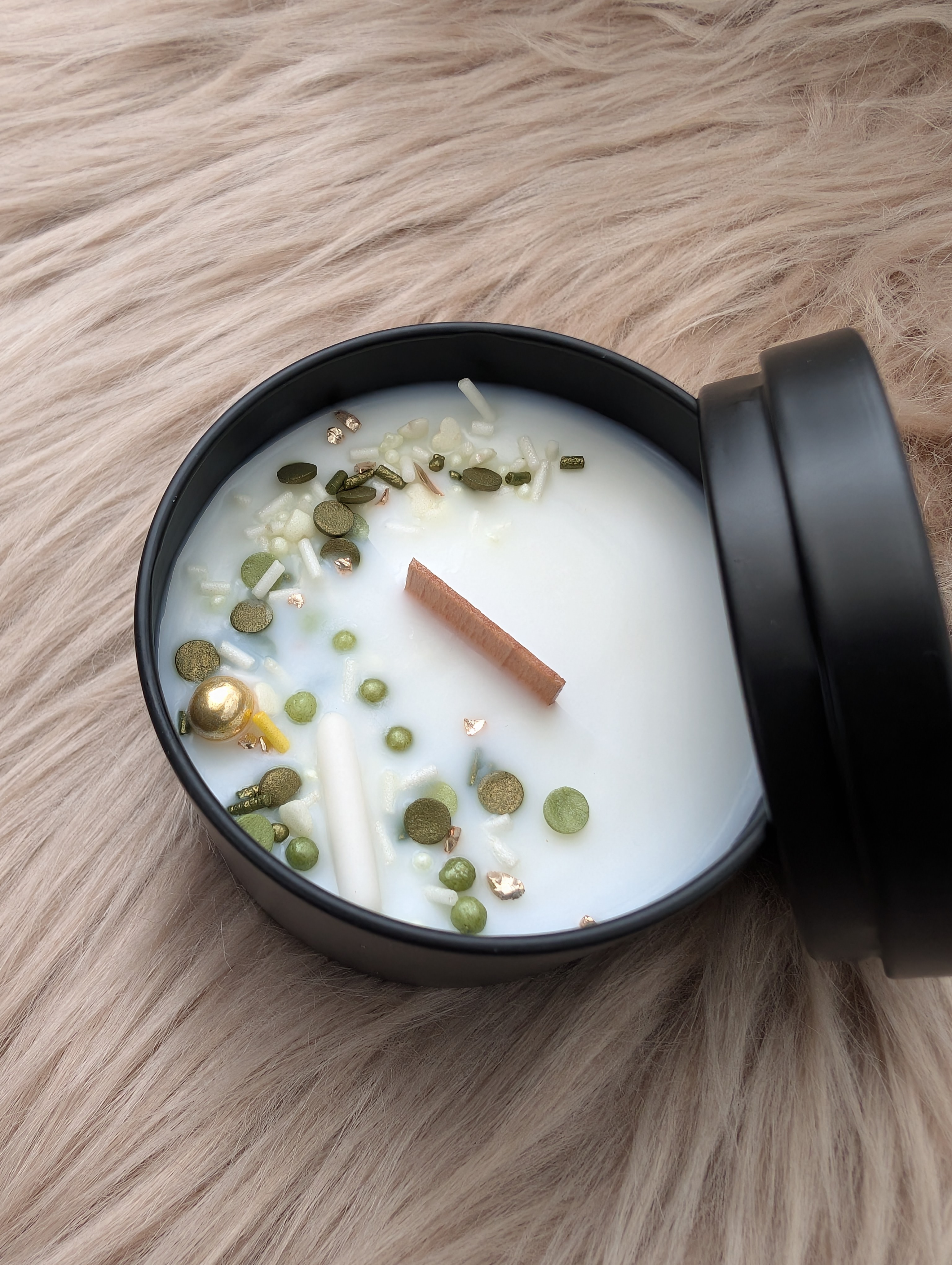 Duftkerze Orangen- und Kokosblüten mit Baumwolldocht– Handgegossene Sojawachs Kerze 