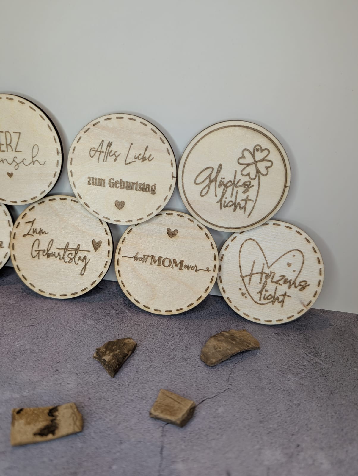 Duftkerze „Cashmere“ mit personalisierbarem Holzdeckel  aus Sojawachs – handgegossen mit Holzdocht