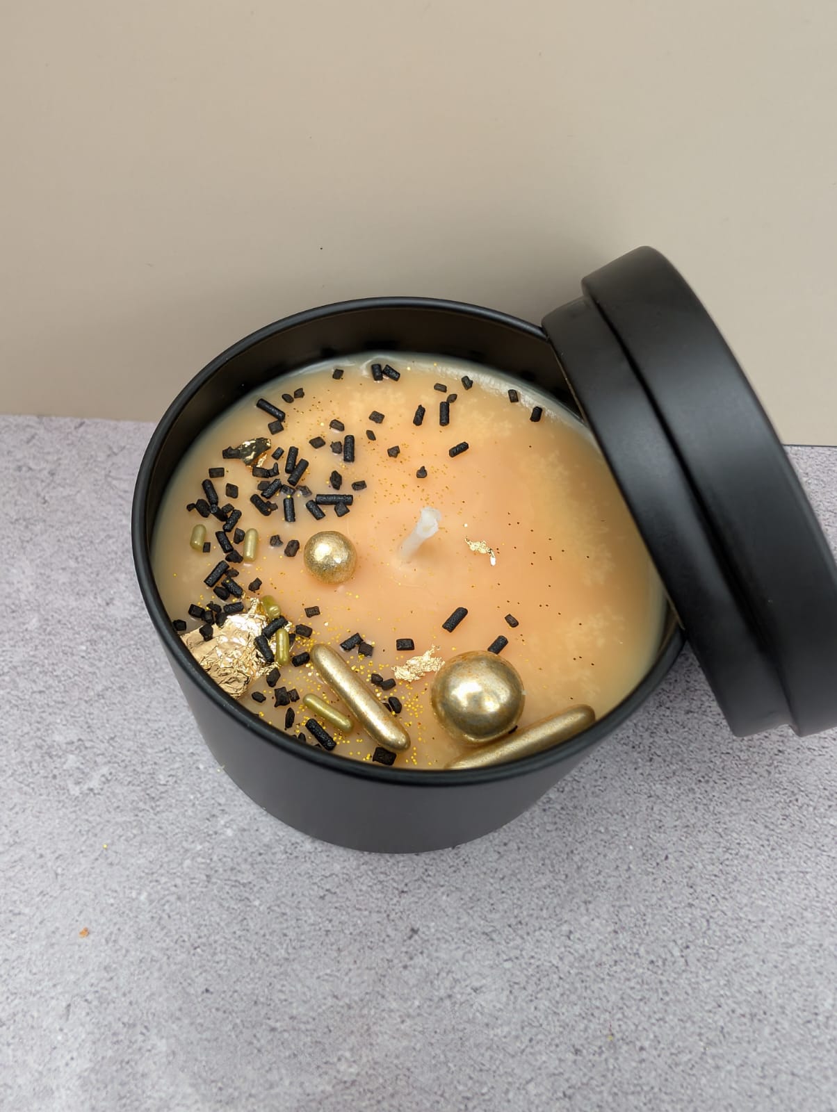 Duftkerze „Eiskaffee“ aus Sojawachs – handgegossen 
