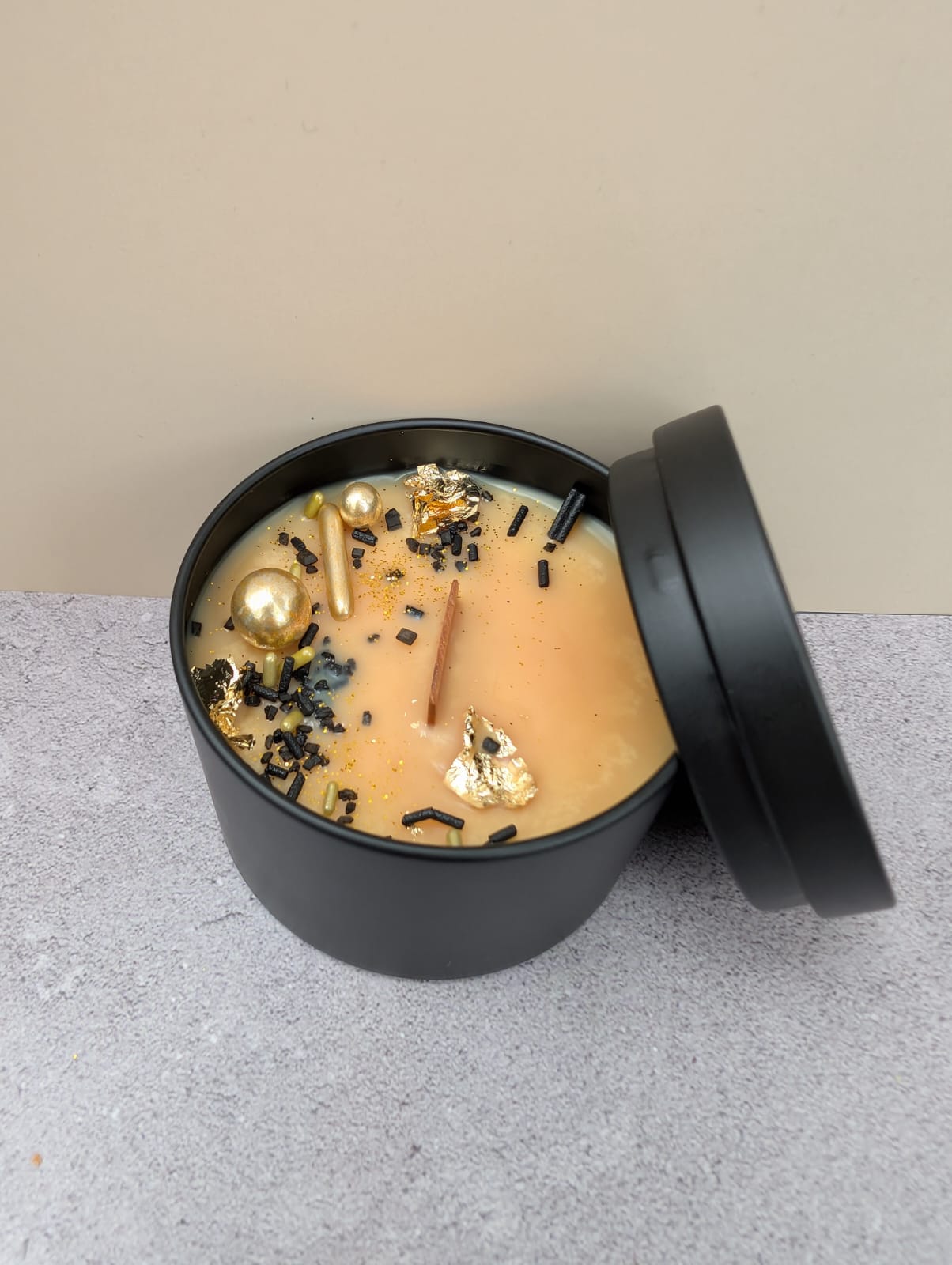 Duftkerze „Eiskaffee“ aus Sojawachs – handgegossen 