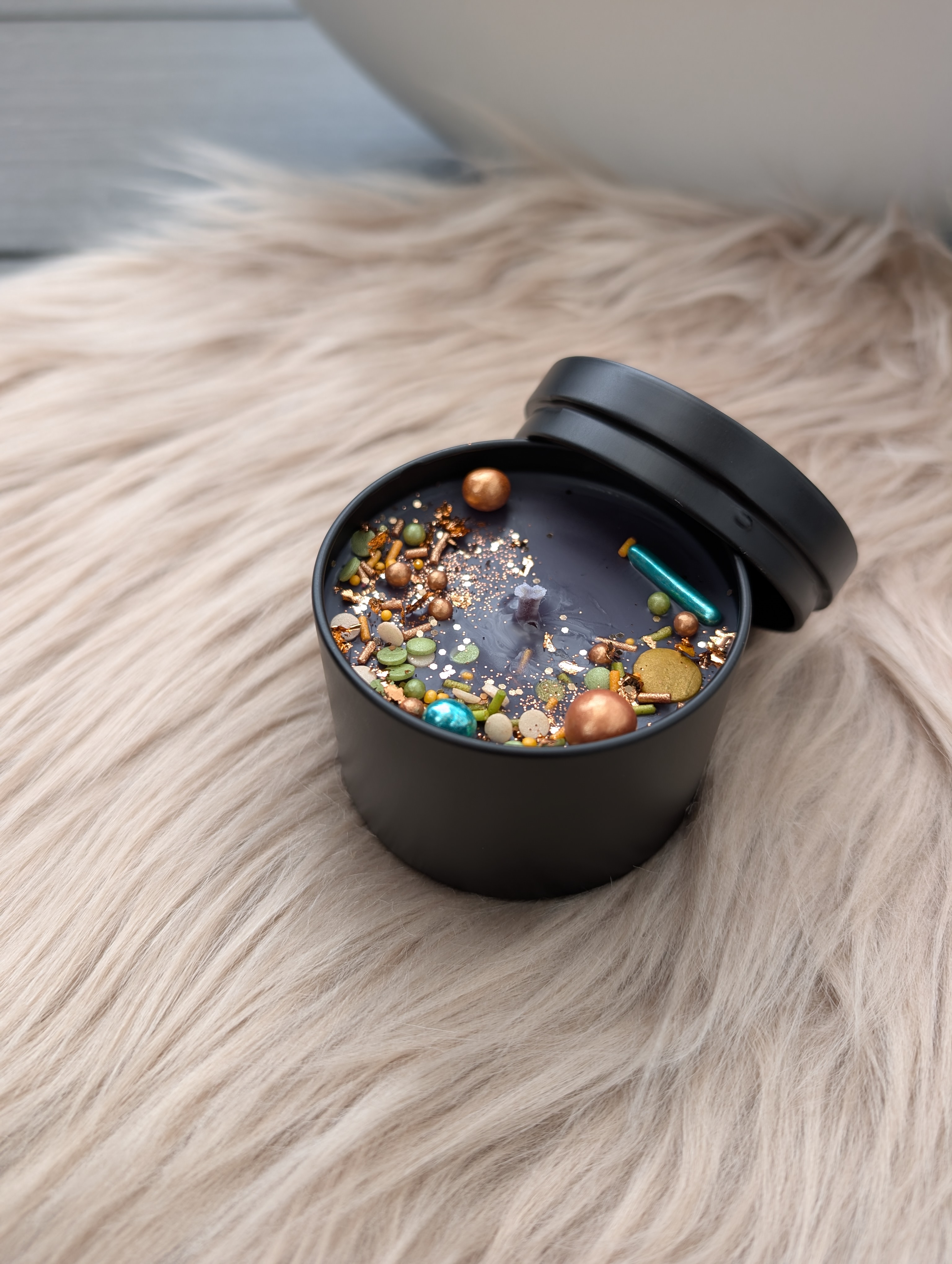 Duftkerze Wildkirsche & marokkanischer Safran  mit Baumwolldocht– Handgegossene Sojawachs Kerze 