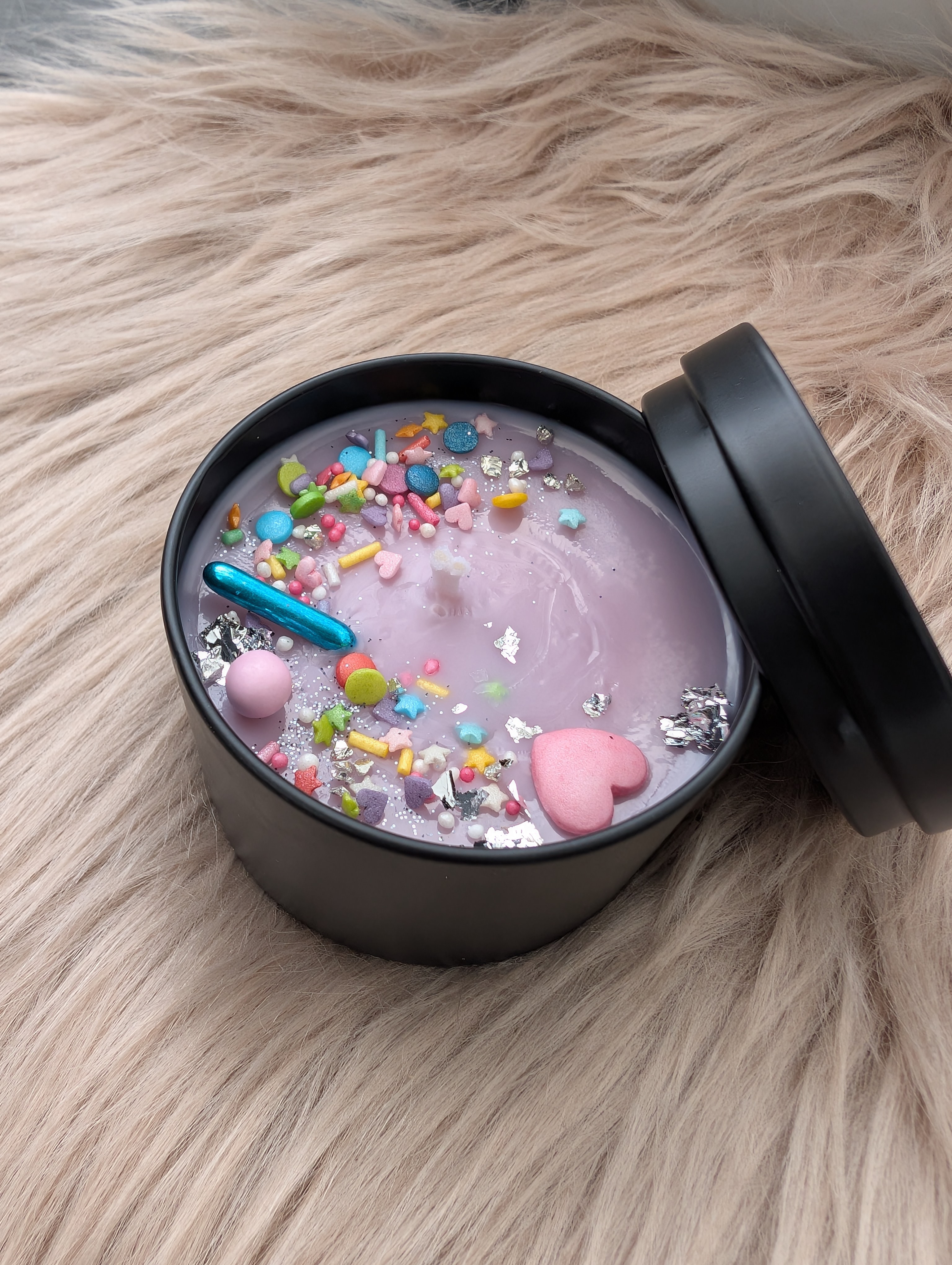 Duftkerze Lavendel Honig mit Baumwolldocht– Handgegossene Sojawachs Kerze 