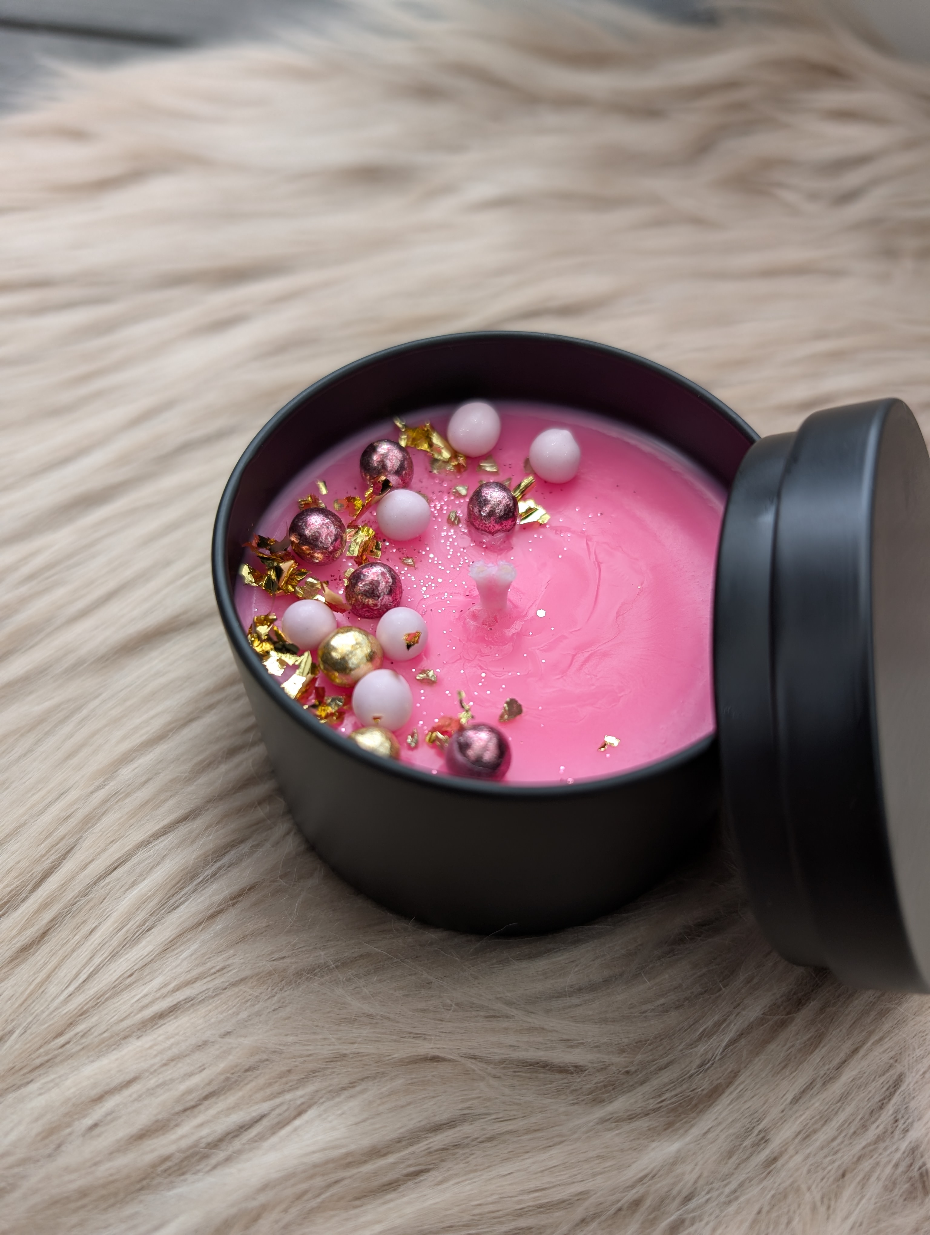 Cashmere Duftkerze mit Baumwolldocht – Handgegossene Sojawachs Kerze 