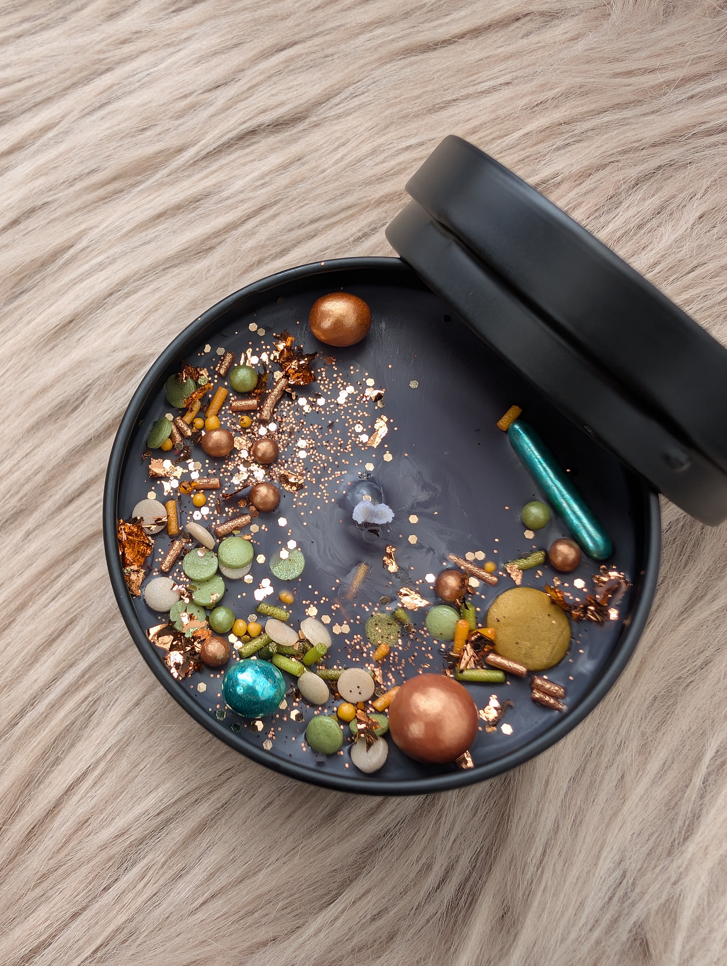 Duftkerze Wildkirsche & marokkanischer Safran  mit Baumwolldocht– Handgegossene Sojawachs Kerze 