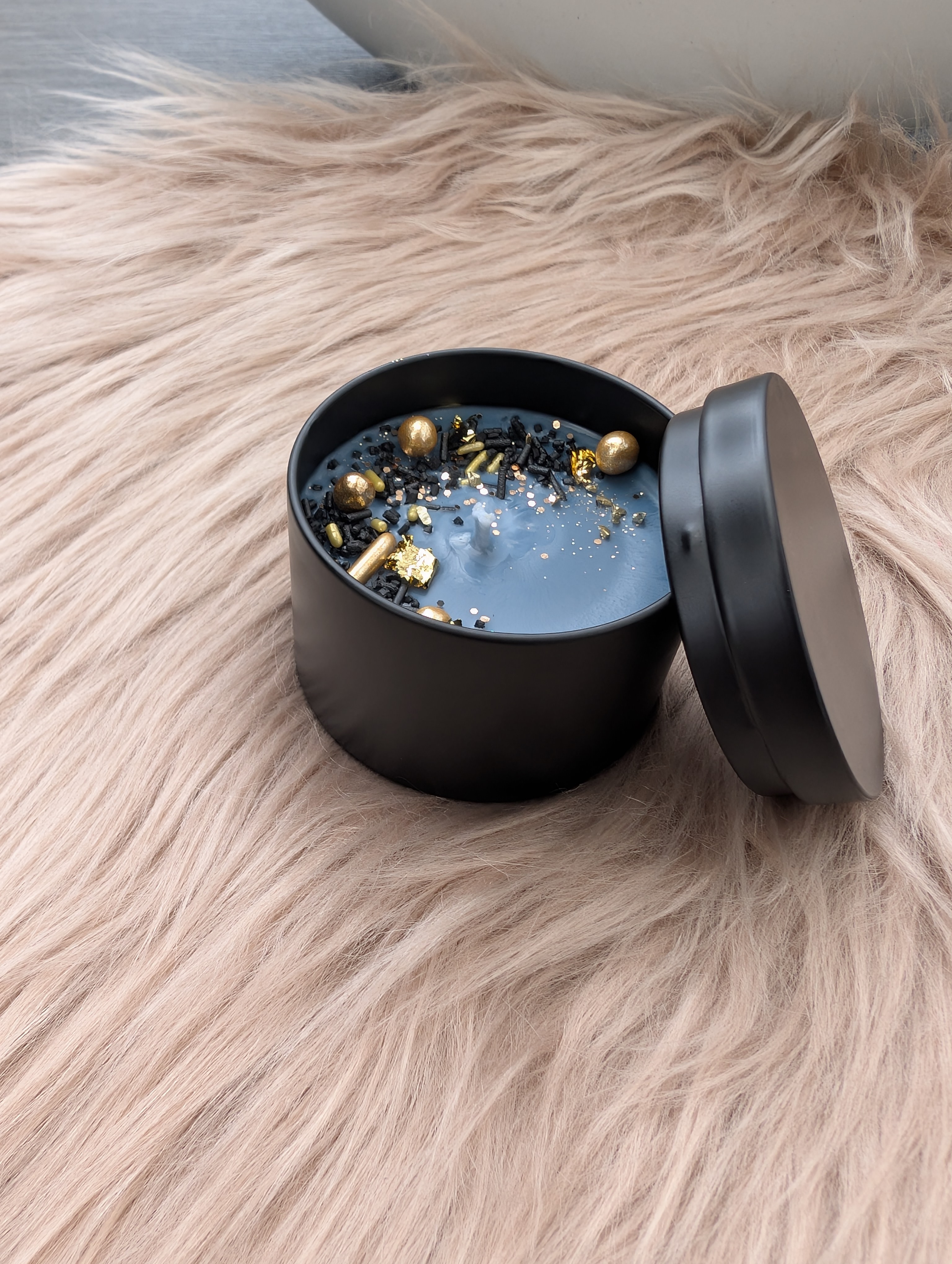 Duftkerze  Frische Baumwolle & Meersalz mit Baumwolldocht– Handgegossene Sojawachs Kerze 