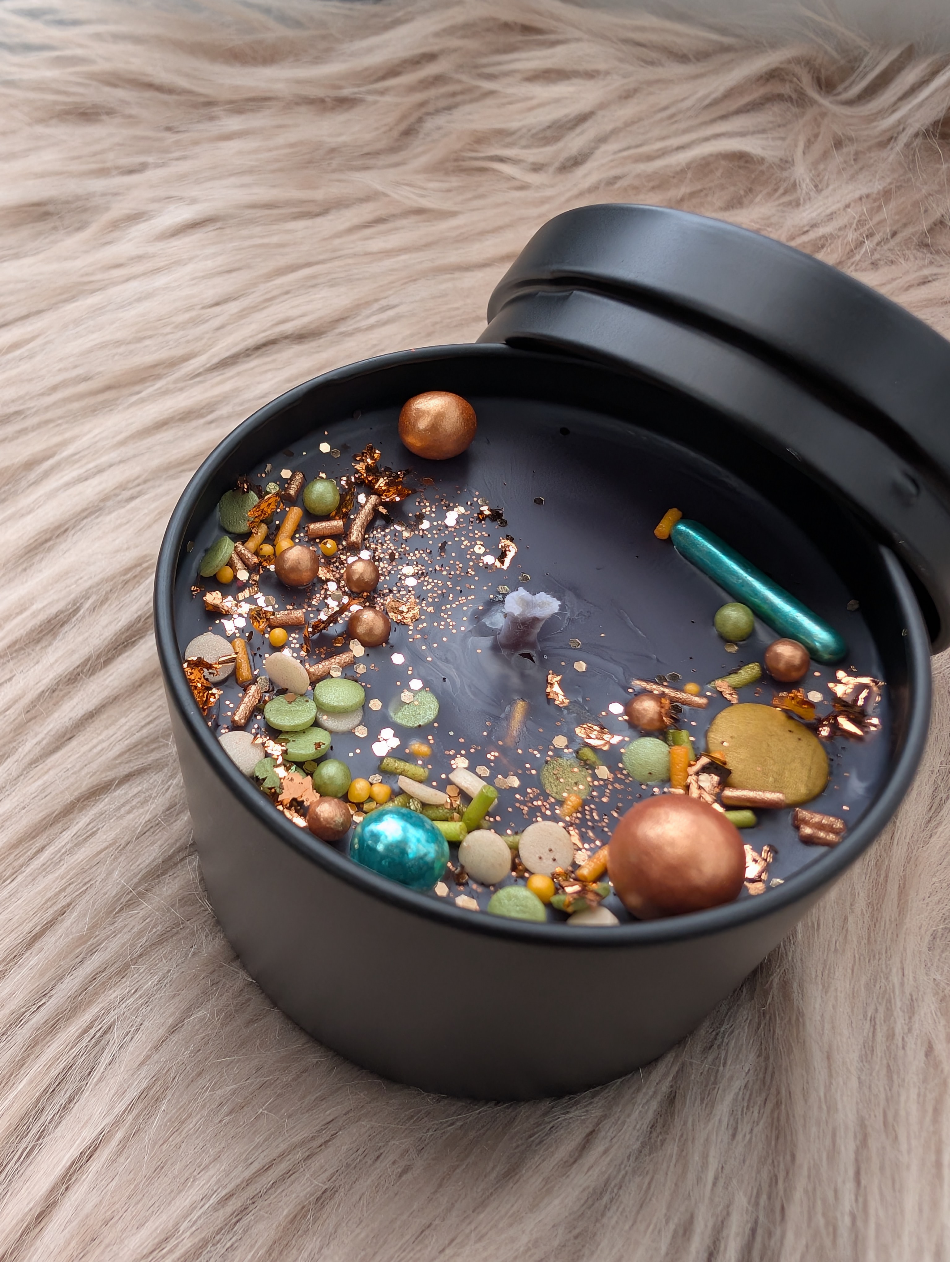 Duftkerze Wildkirsche & marokkanischer Safran  mit Baumwolldocht– Handgegossene Sojawachs Kerze 