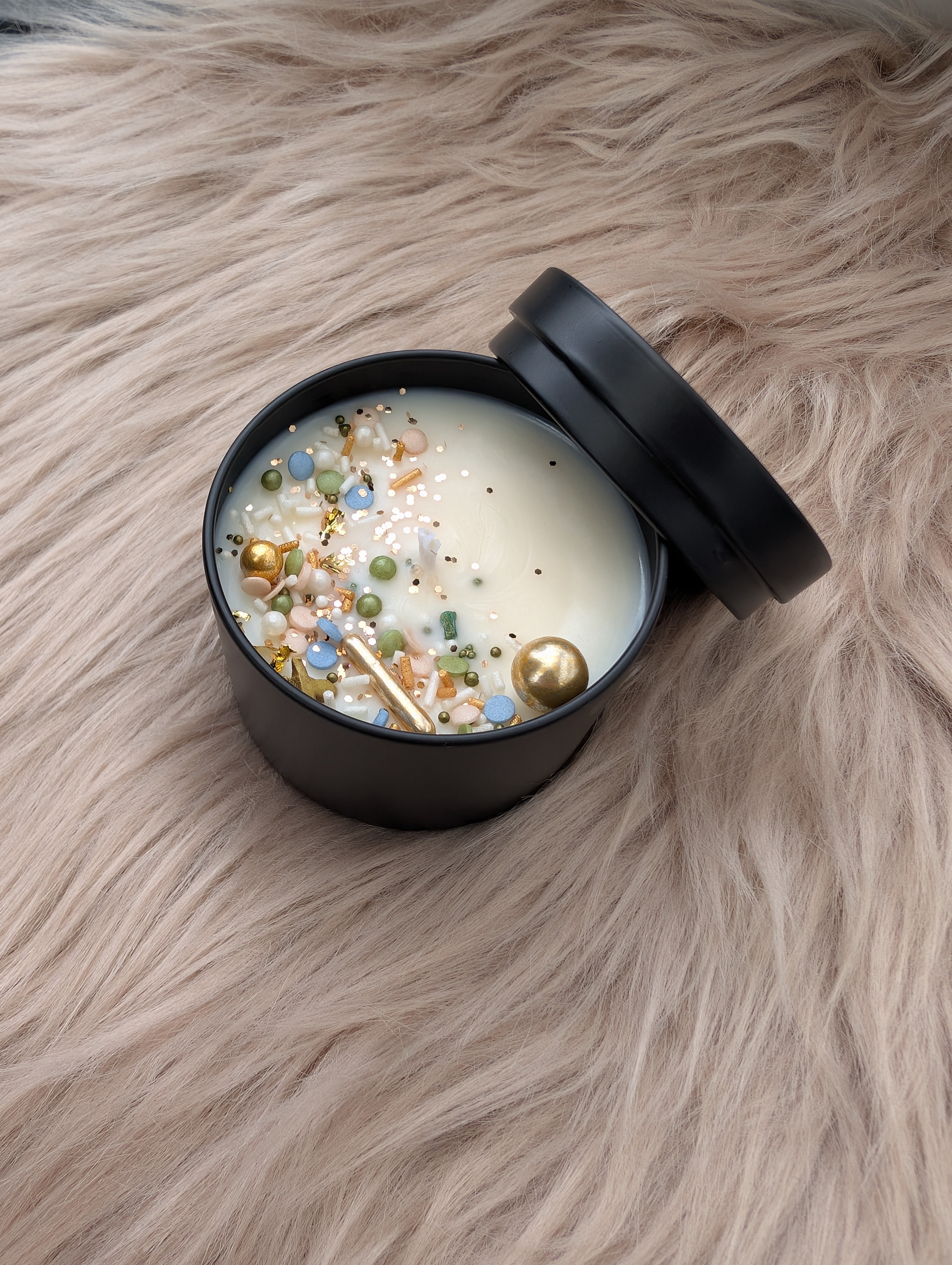 Duftkerze Sheabutter & Honig mit Baumwolldocht– Handgegossene Sojawachs Kerze 