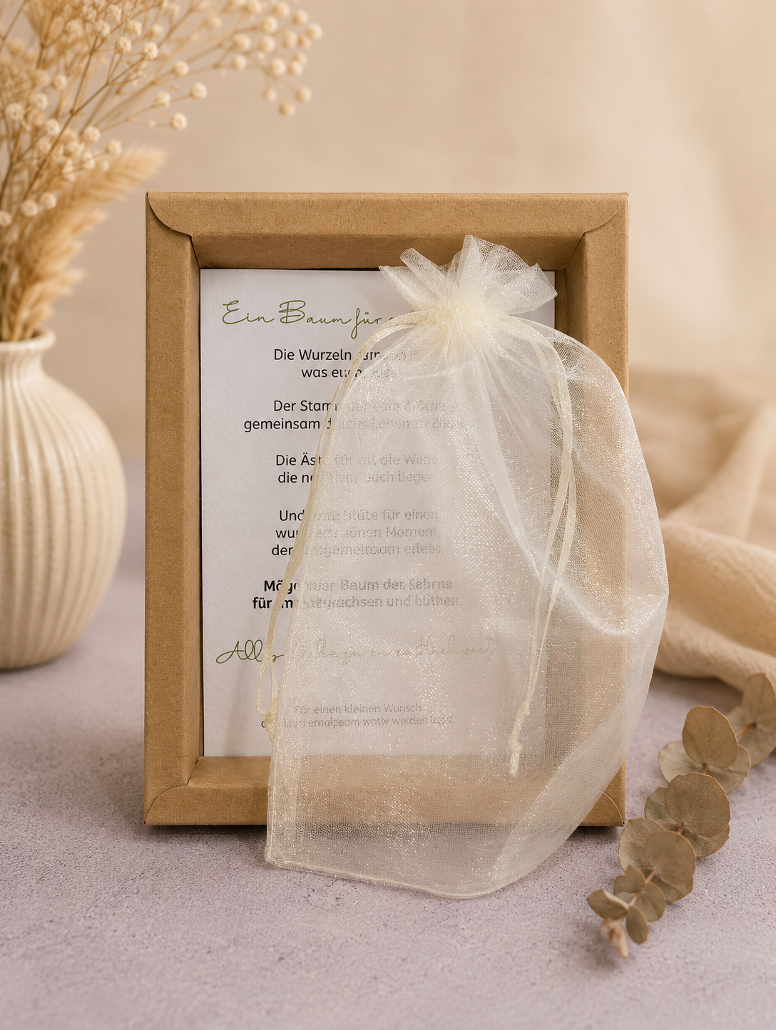 Geldgeschenk zur Hochzeit – „Ein Baum für eure Liebe“