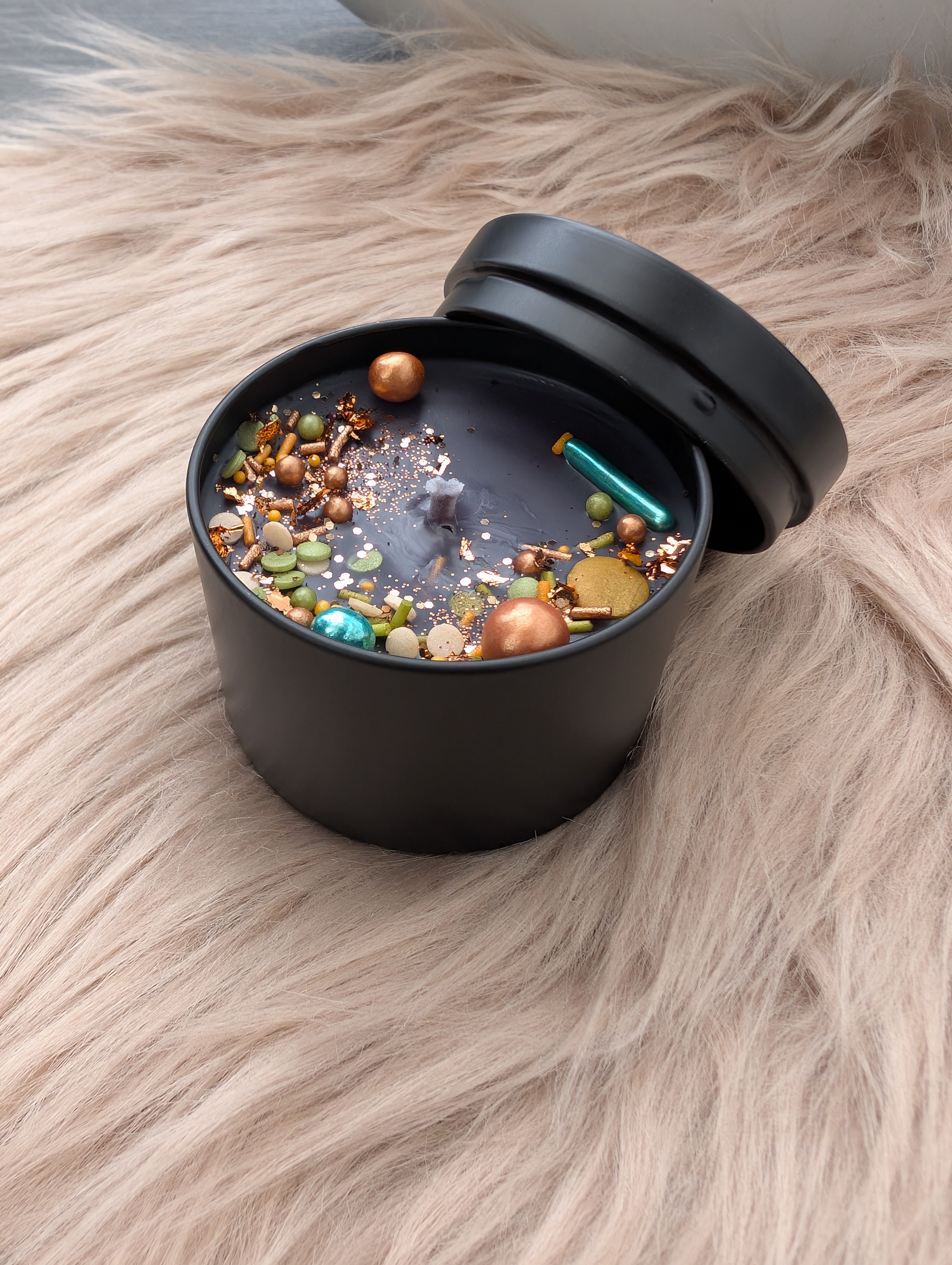 Duftkerze Wildkirsche & marokkanischer Safran  mit Baumwolldocht– Handgegossene Sojawachs Kerze 