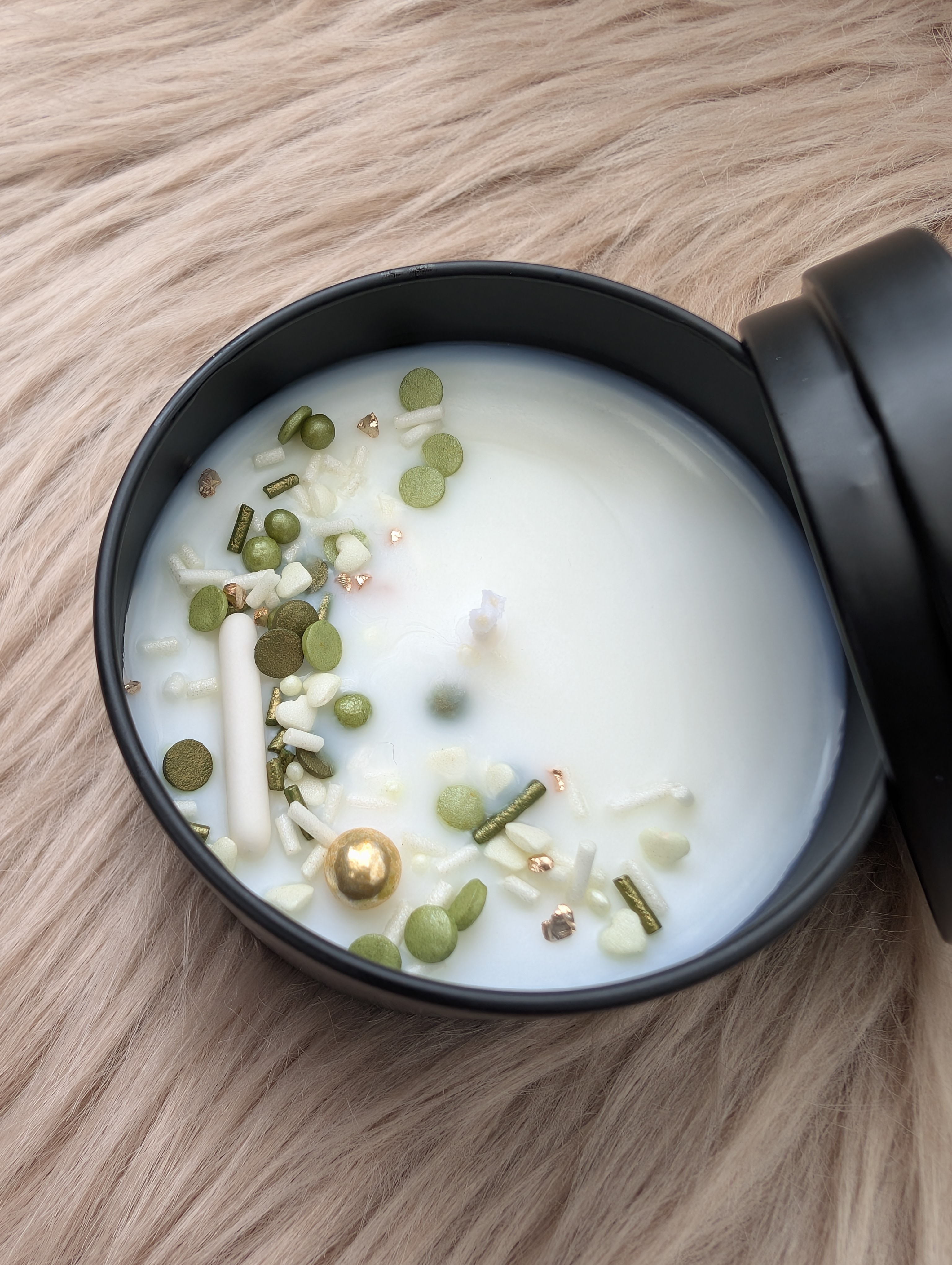 Duftkerze Orangen- und Kokosblüten mit Baumwolldocht– Handgegossene Sojawachs Kerze 