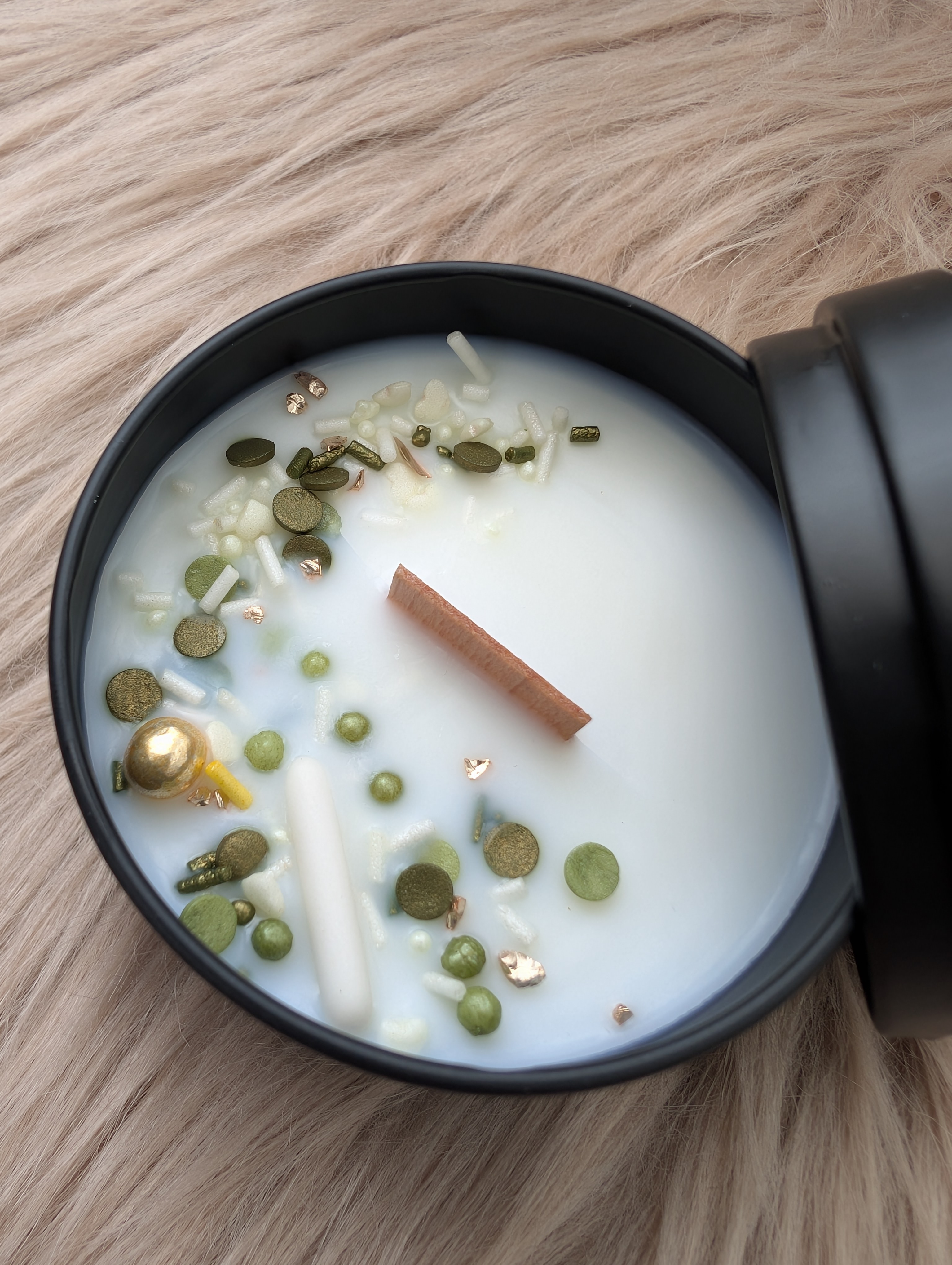 Duftkerze Orangen- und Kokosblüten mit Baumwolldocht– Handgegossene Sojawachs Kerze 