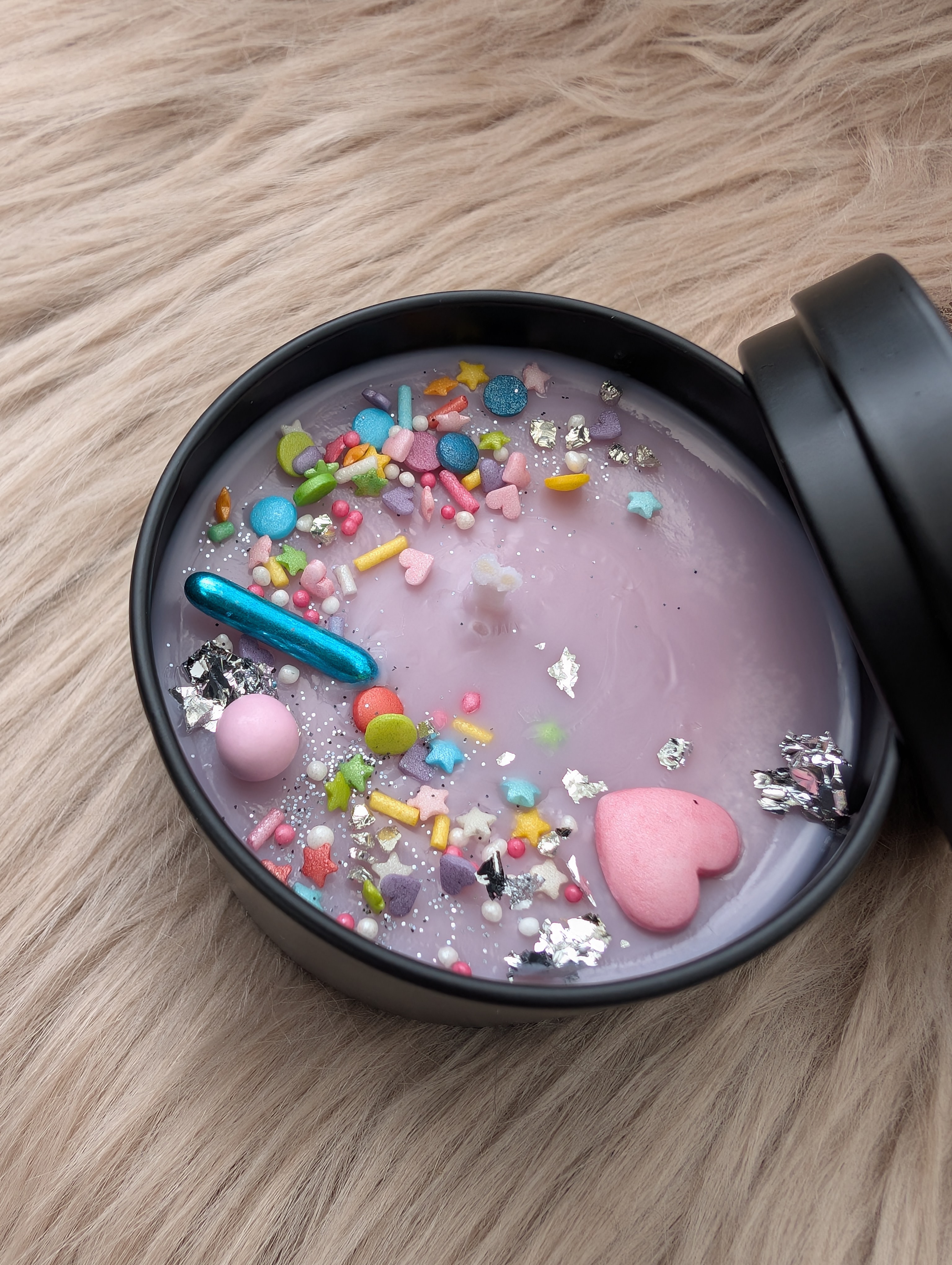 Duftkerze Lavendel Honig mit Baumwolldocht– Handgegossene Sojawachs Kerze 