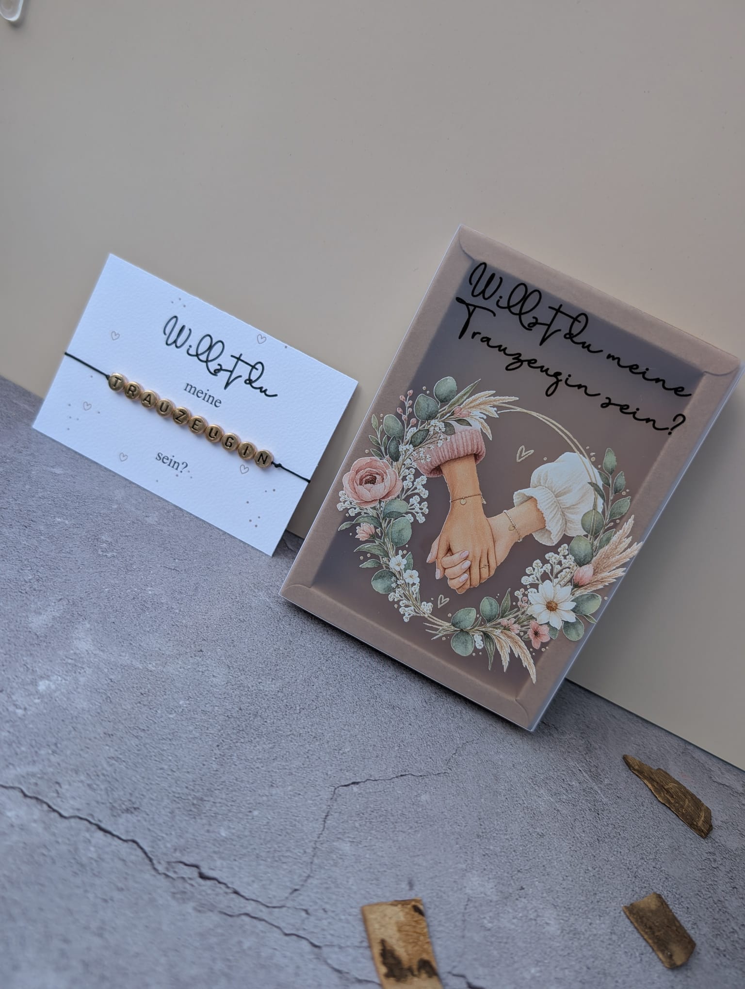 Trauzeugin Geschenkbox – „Willst du meine Trauzeugin sein?“ | Geschenk zur Hochzeit