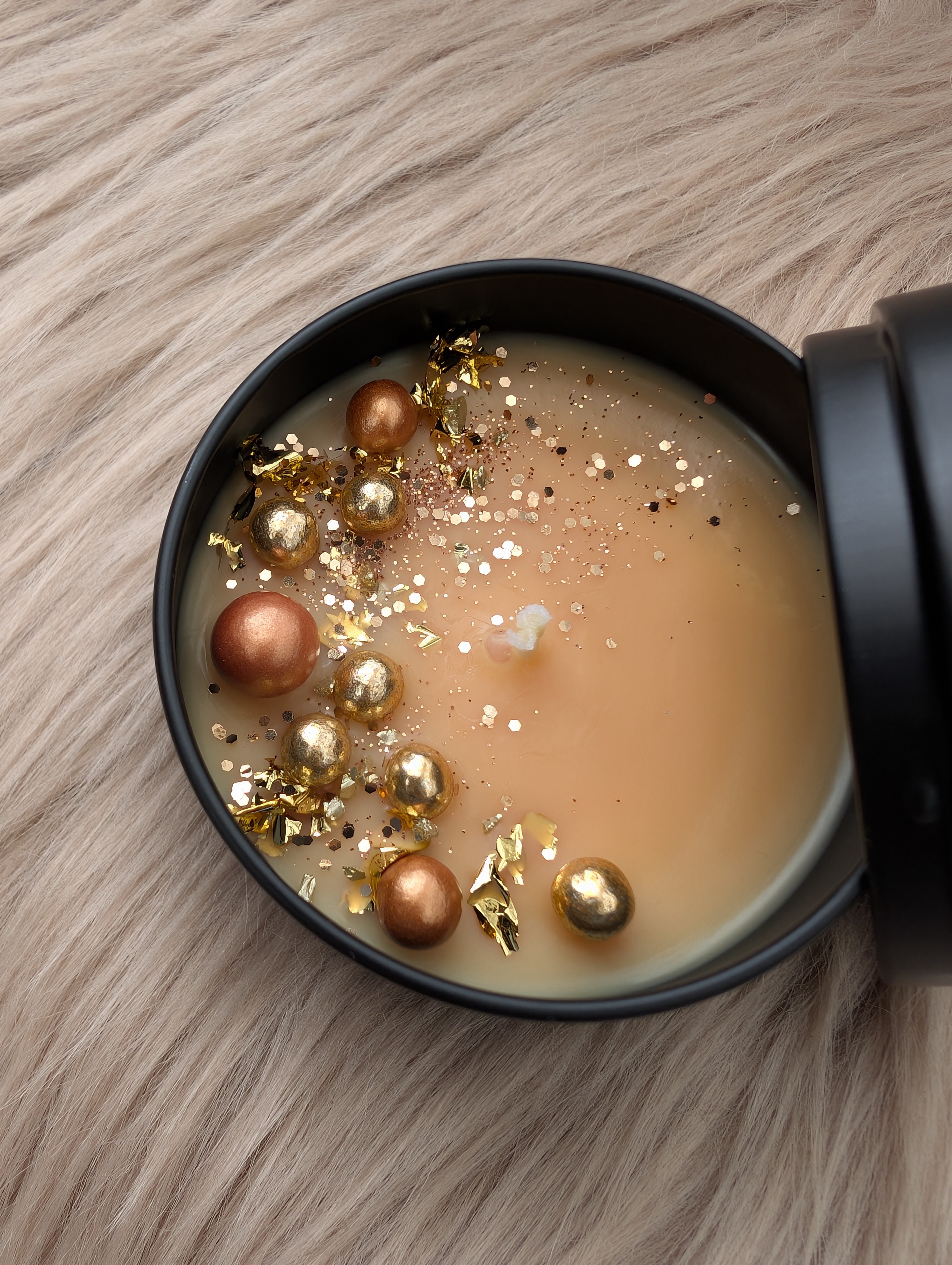 Duftkerze Vanille Toffee aus Sojawachs – handgegossen mit Baumwolldocht