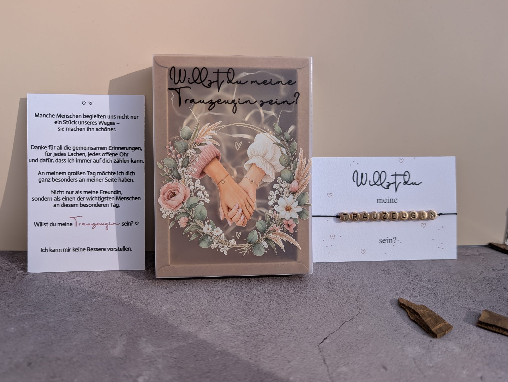 Trauzeugin Geschenkbox – „Willst du meine Trauzeugin sein?“ | Geschenk zur Hochzeit
