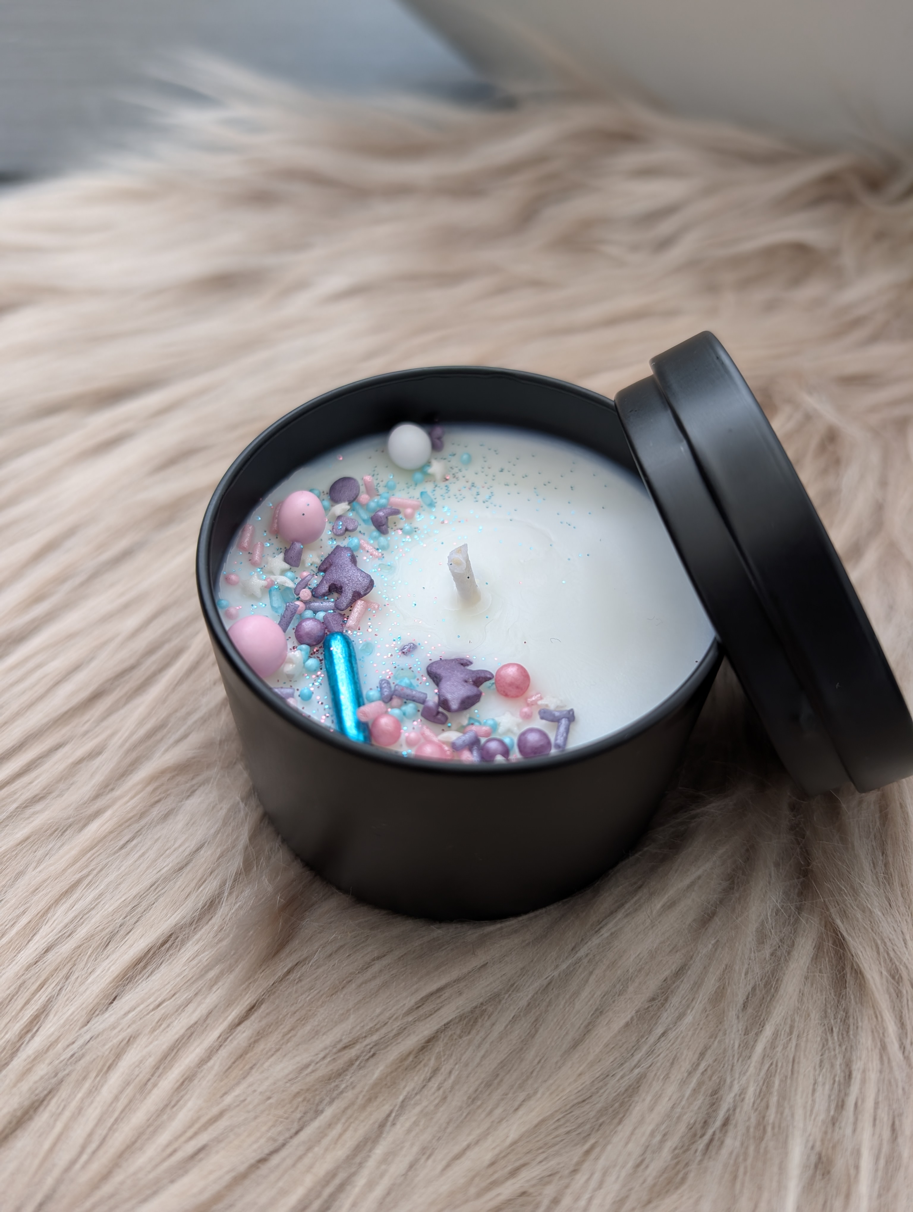 Duftkerze Heidelbeere mit Baumwolldocht– Handgegossene Sojawachs Kerze