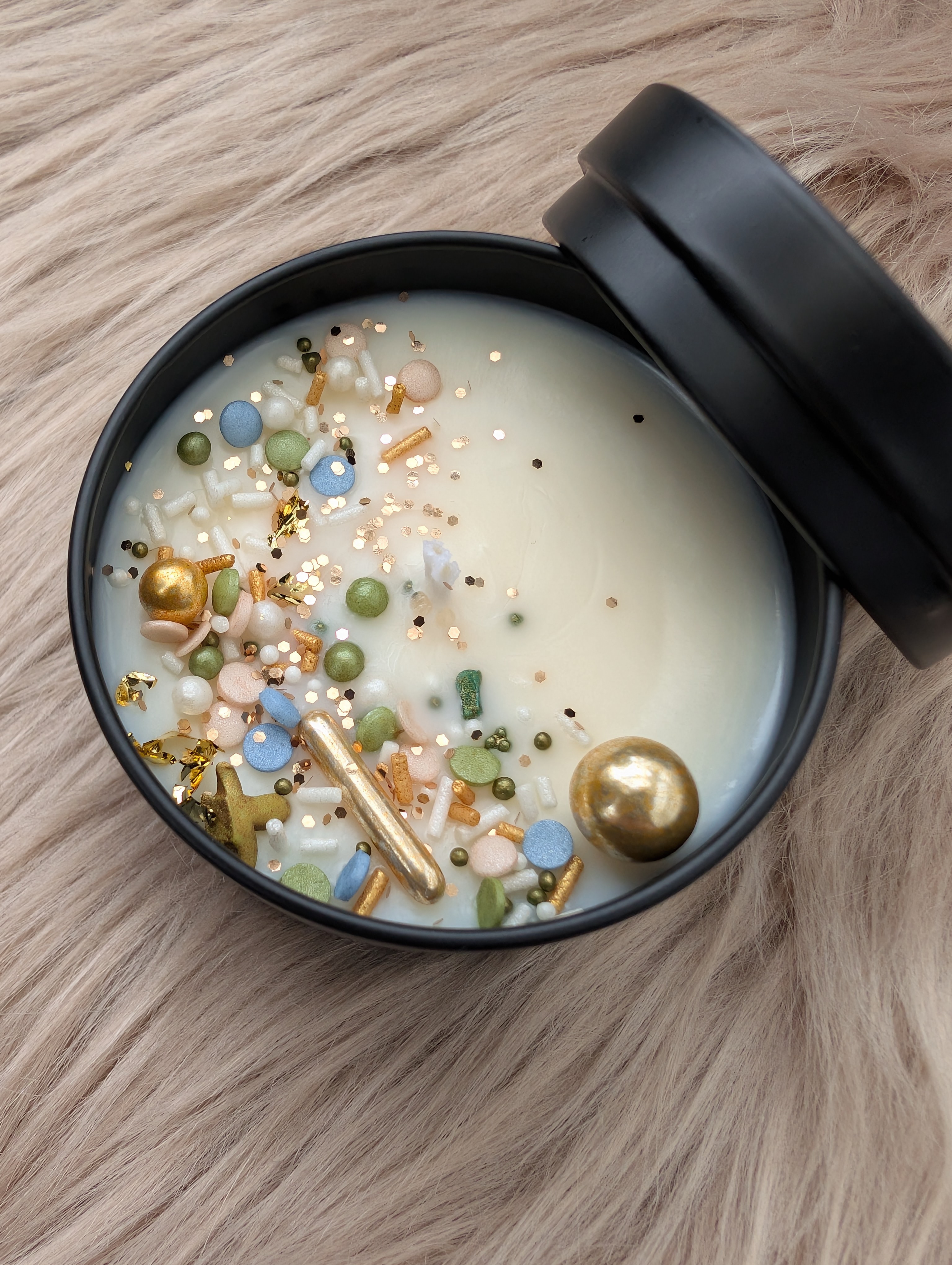 Duftkerze Sheabutter & Honig mit Baumwolldocht– Handgegossene Sojawachs Kerze 