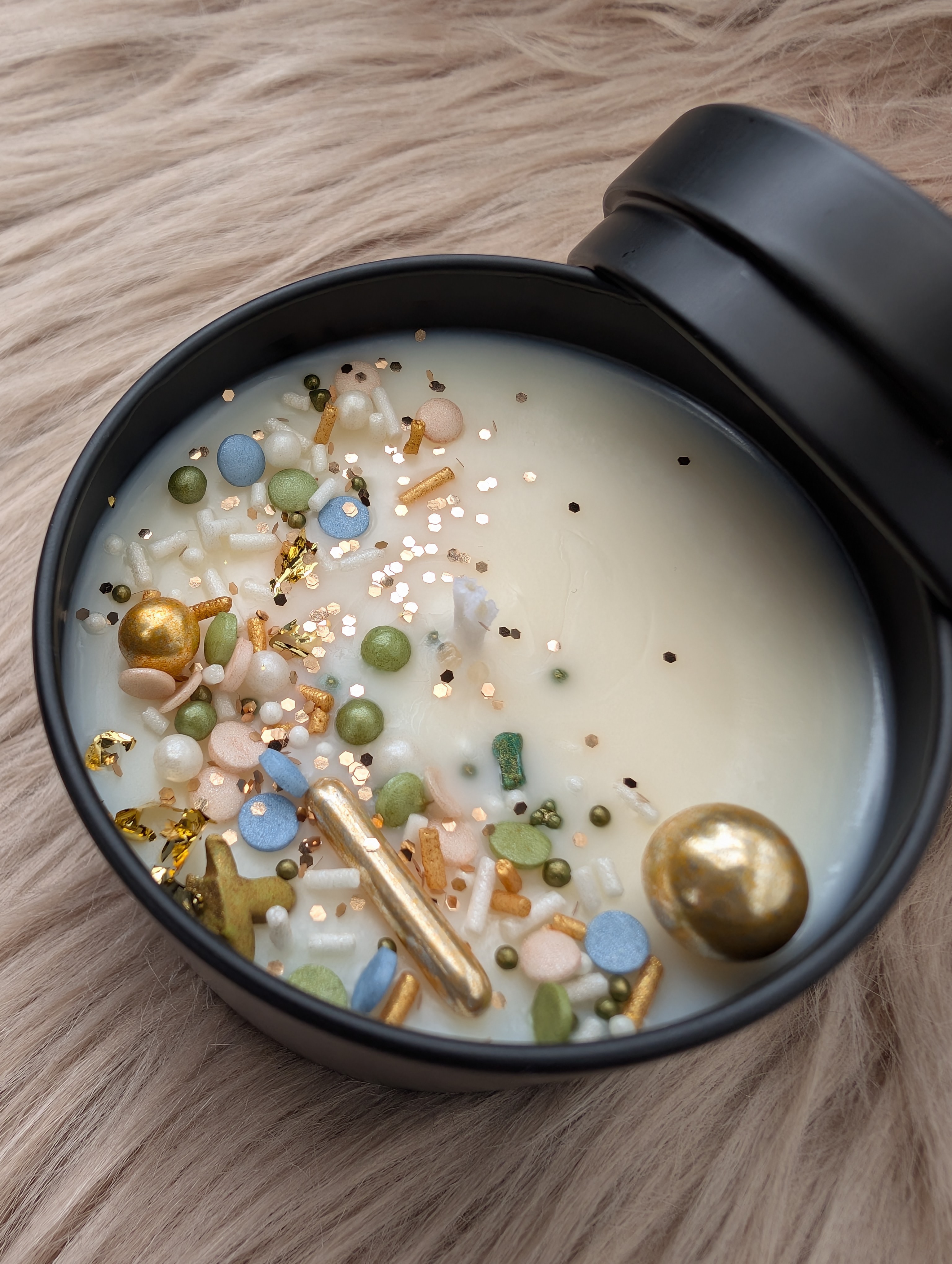 Duftkerze Sheabutter & Honig mit Baumwolldocht– Handgegossene Sojawachs Kerze 