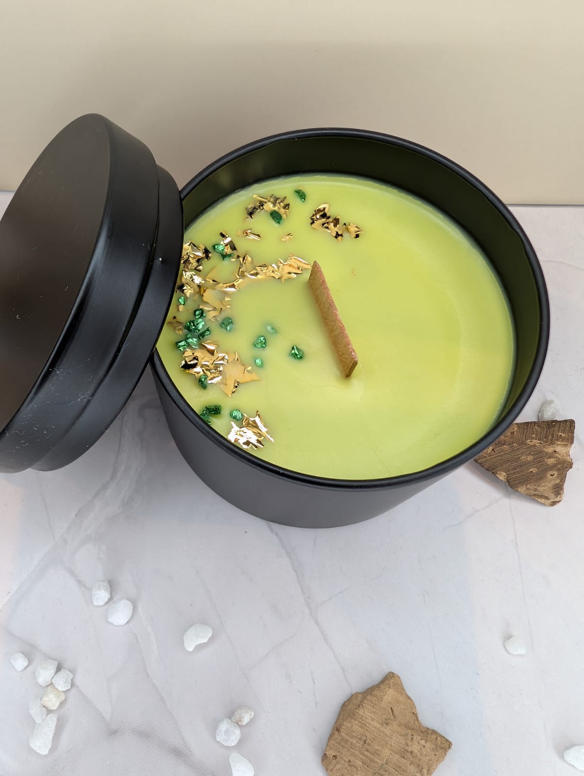 Duftkerze Birne mit Holzdocht – Sojawachs Kerze handgemacht | Deko & Geschenkidee