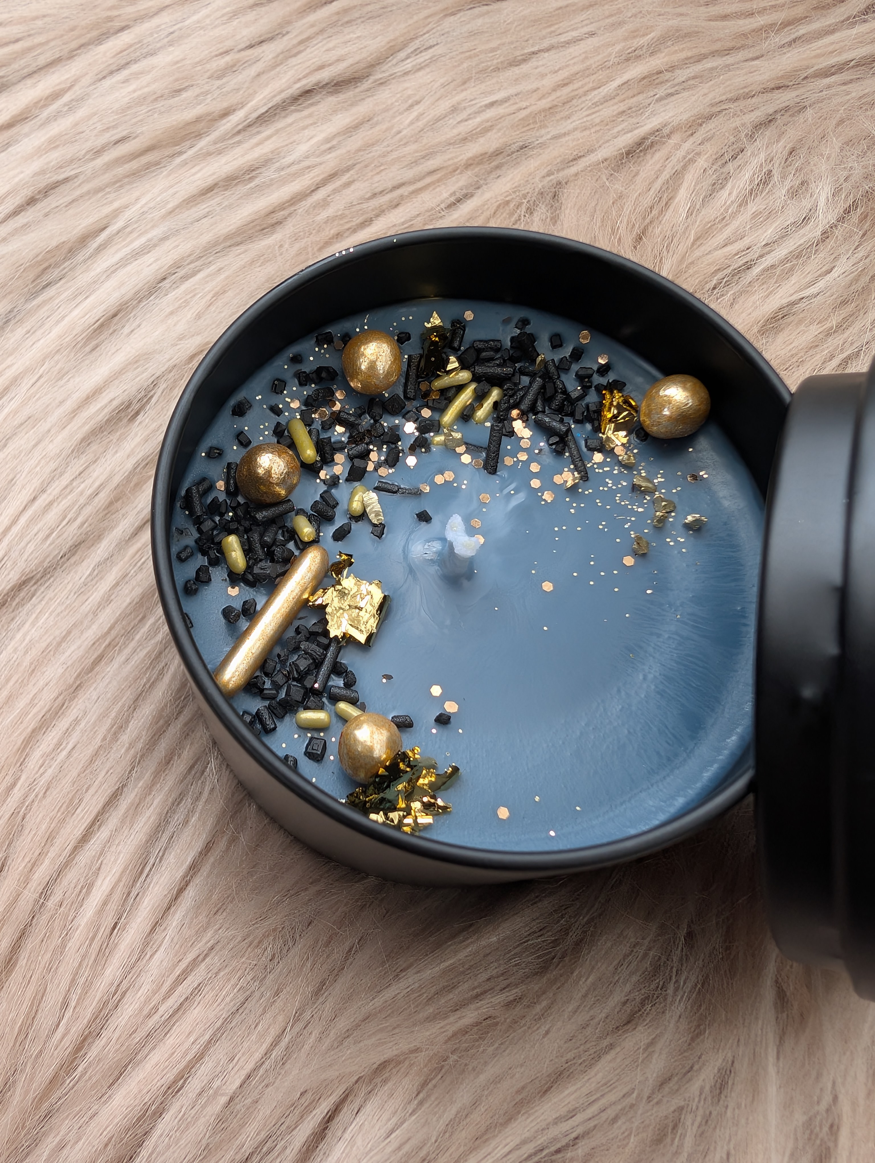 Duftkerze  Frische Baumwolle & Meersalz mit Baumwolldocht– Handgegossene Sojawachs Kerze 