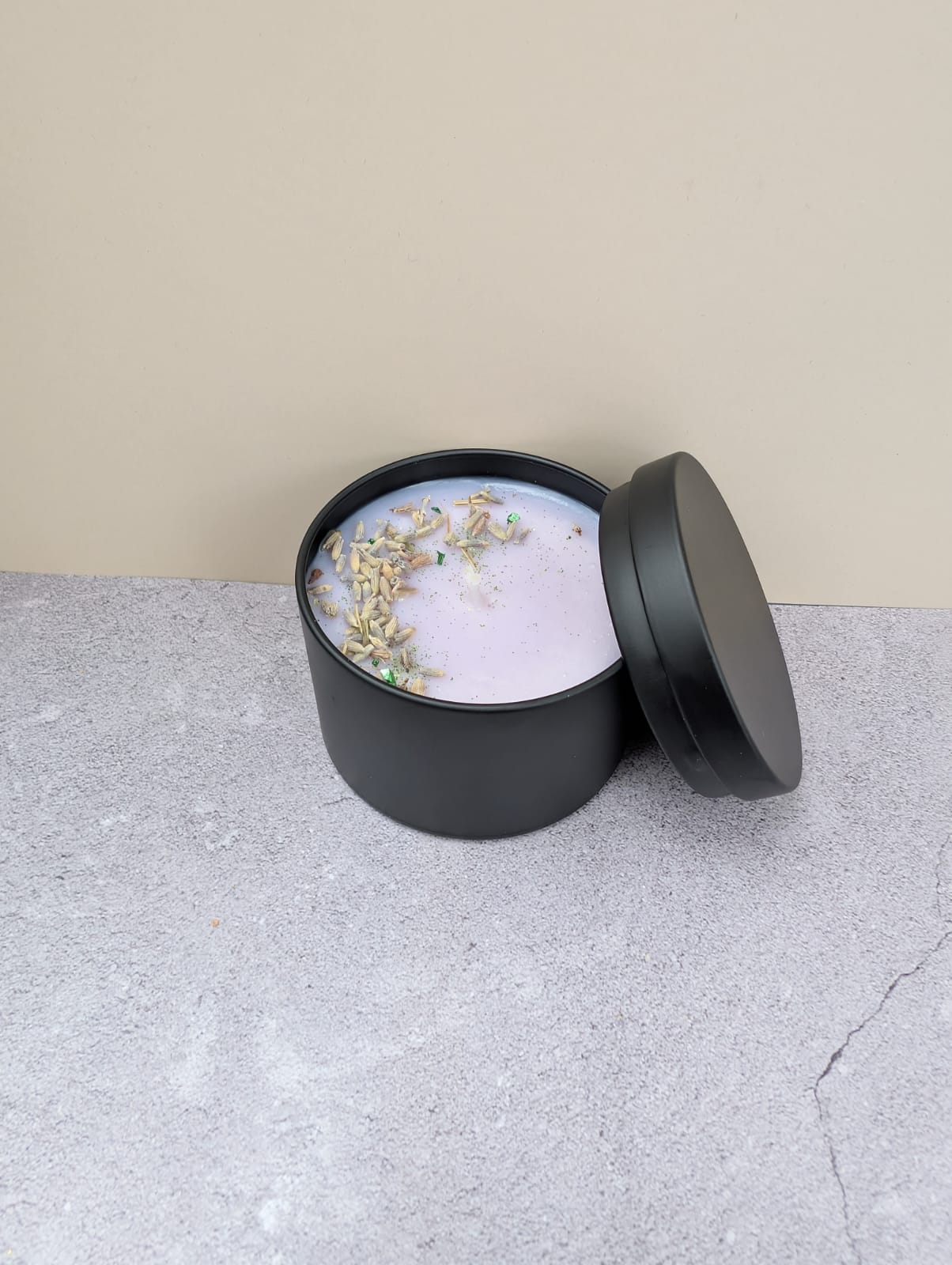 Duftkerze „Rosmarin/Lavendel“ aus Sojawachs – handgegossen 