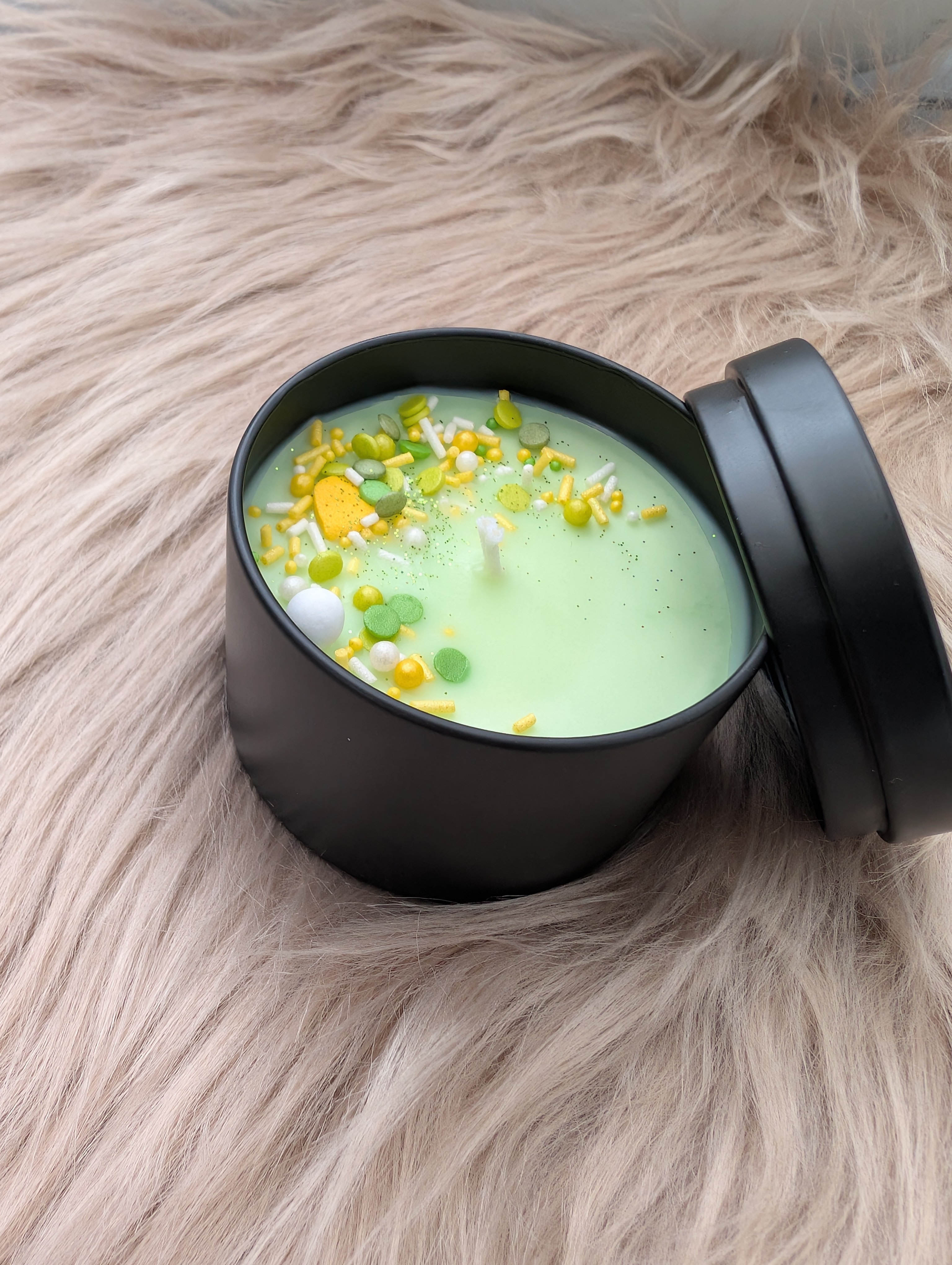 Duftkerze „Citronella/Minze“ aus Sojawachs – handgegossen