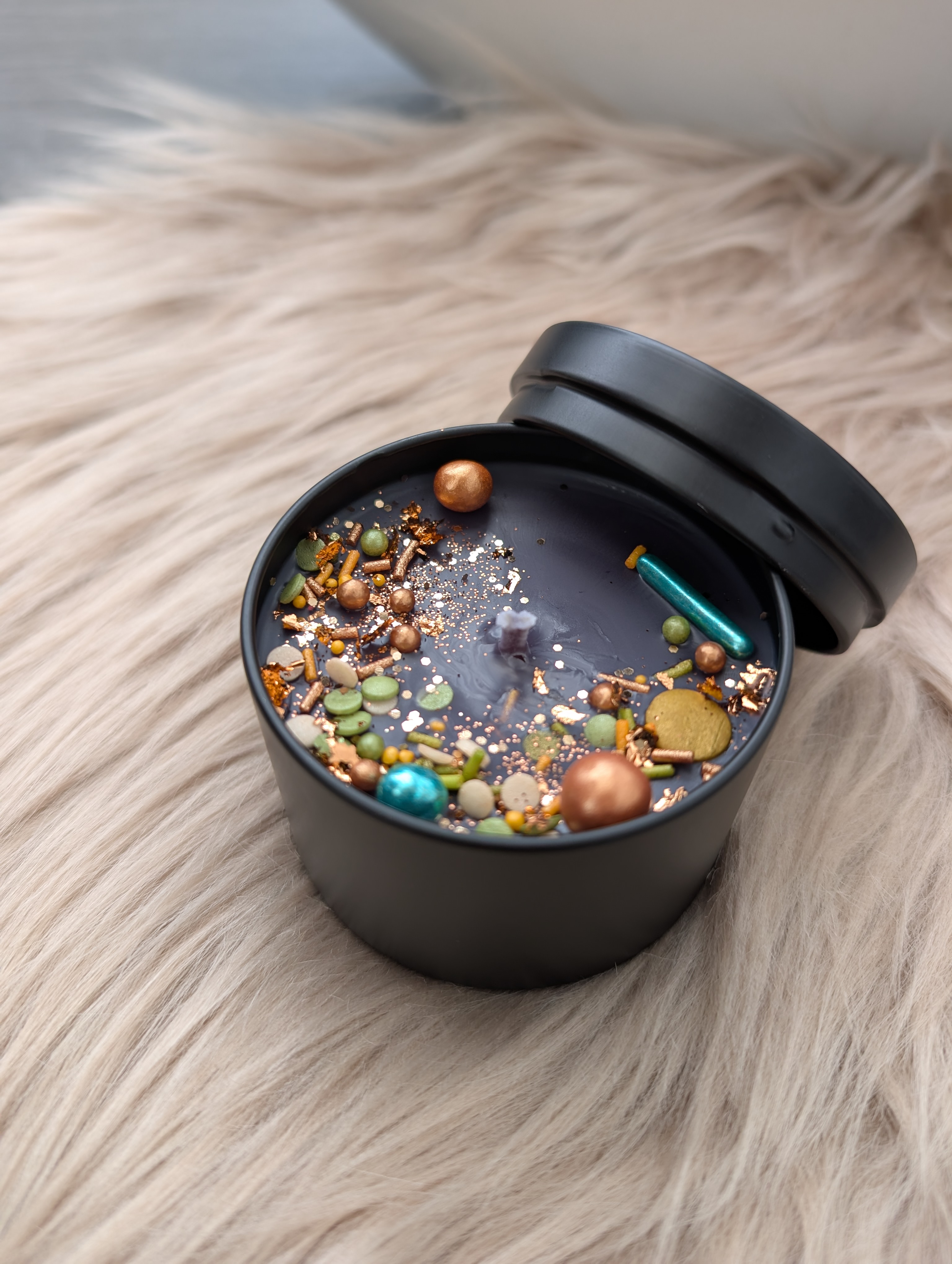 Duftkerze Wildkirsche & marokkanischer Safran  mit Baumwolldocht– Handgegossene Sojawachs Kerze 