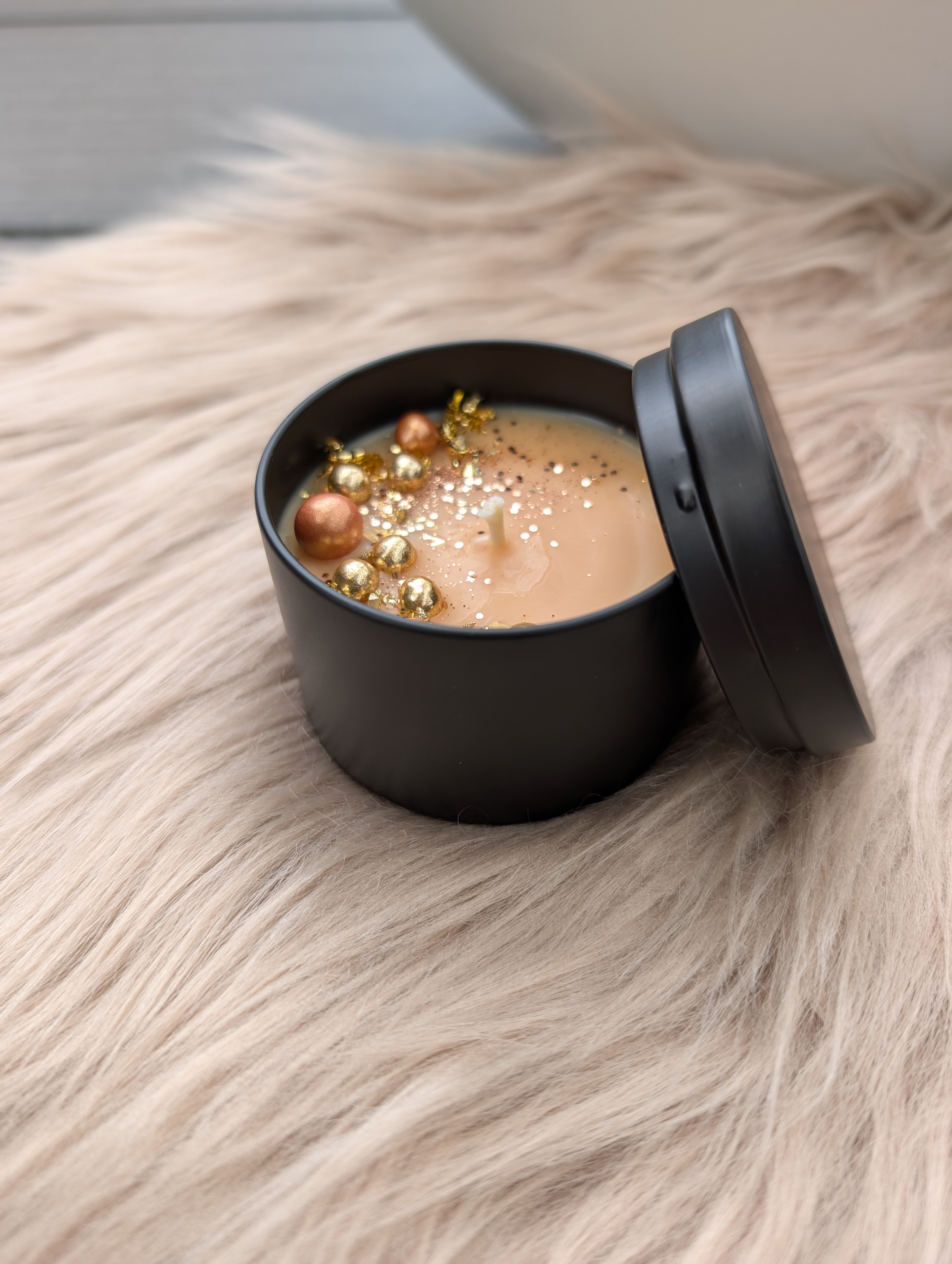 Duftkerze Vanille Toffee aus Sojawachs – handgegossen mit Baumwolldocht