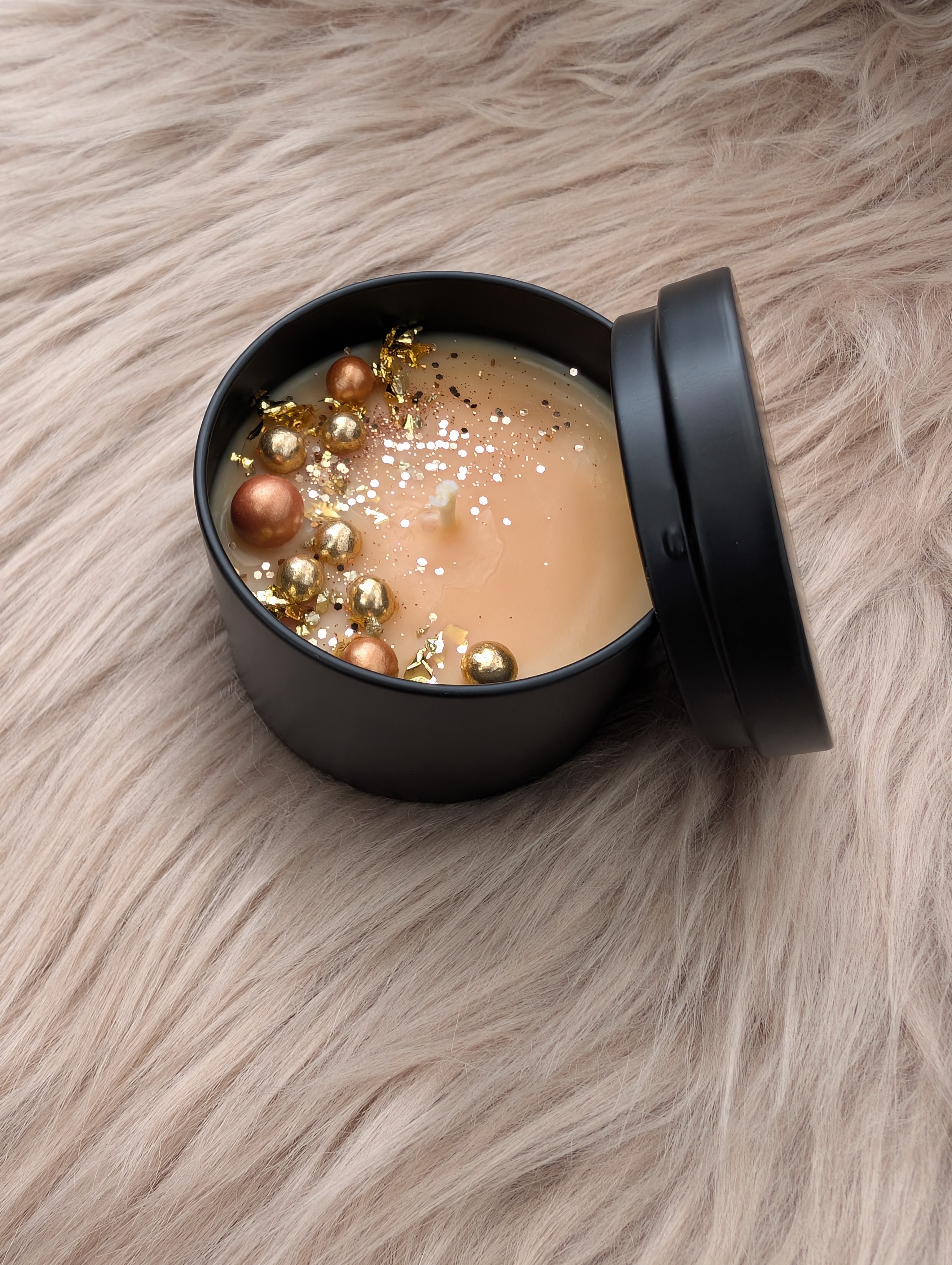 Duftkerze Vanille Toffee aus Sojawachs – handgegossen mit Baumwolldocht