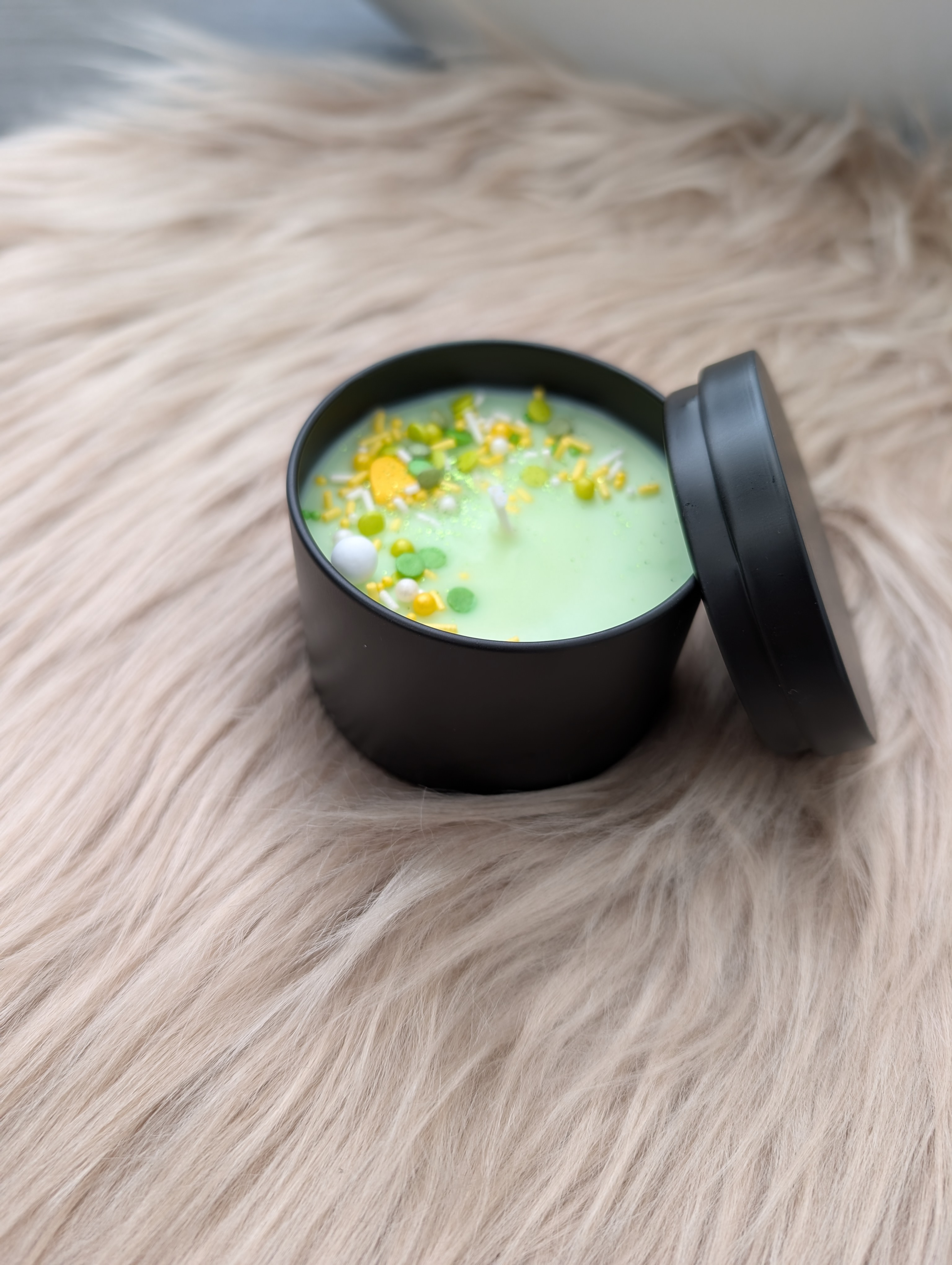 Duftkerze „Citronella/Minze“ aus Sojawachs – handgegossen